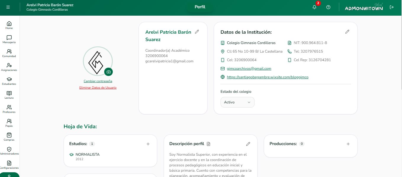 Perfil — AdmonWitown