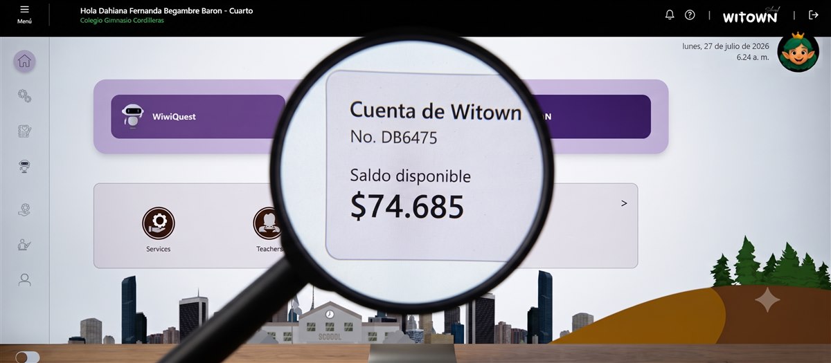 Cuenta de Witown — saldo disponible en Witkis