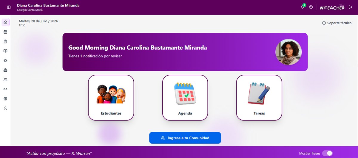 Docente usando i'Witeacher